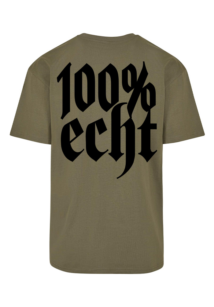 TRUST NOBODY® - 100% Echt Heavy Oversize Tee [olive/black]