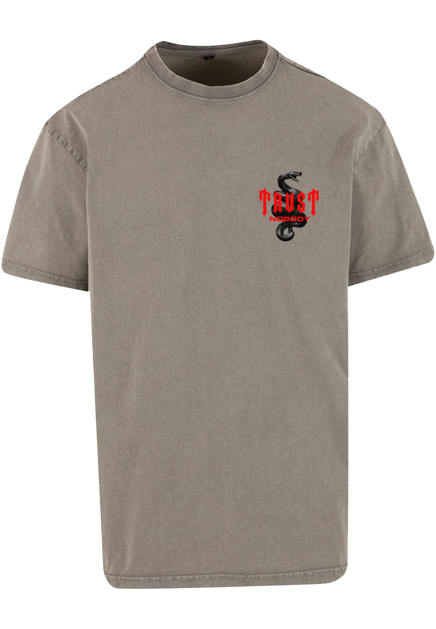 TRUST NOBODY® - Cobra - Beast Collection - Oversized Washed Tee [asphalt/black]