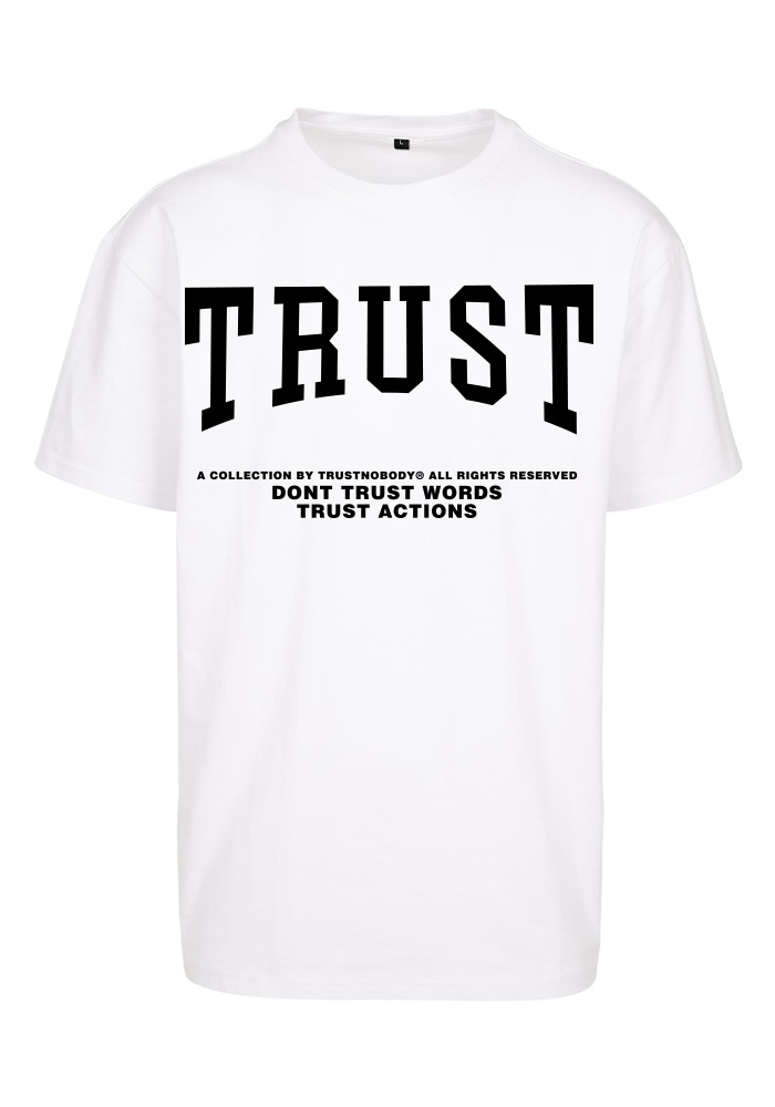 TRUST NOBODY® - TRUST Heavy Oversize Tee [white/schwarz]