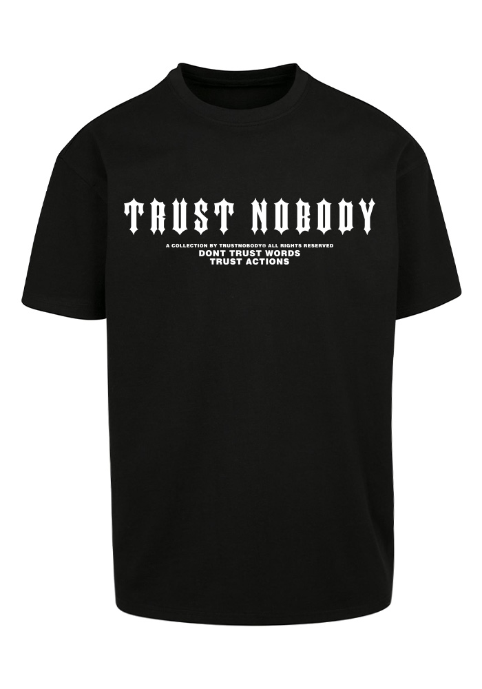 TRUST NOBODY® - TRUST ACTIONS Heavy Oversize Tee [black/white]