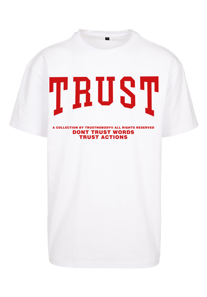 TRUST NOBODY® - TRUST Heavy Oversize Tee [white/red]