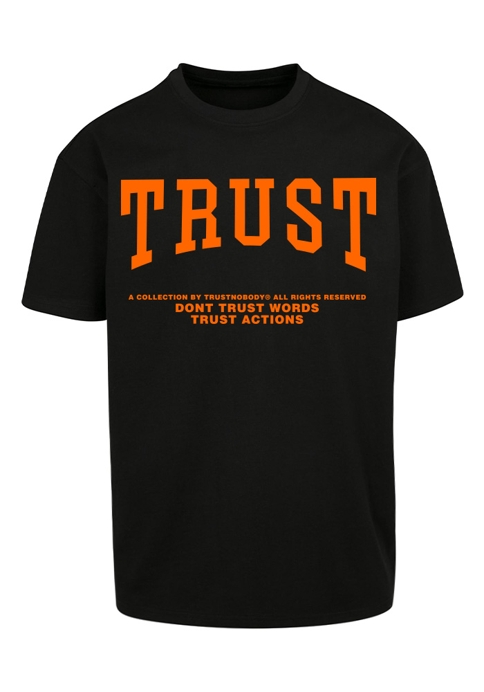 TRUST NOBODY® - TRUST Heavy Oversize Tee [black/orange]