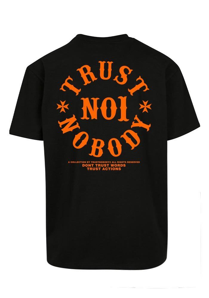 TRUST NOBODY® - TN Heavy Oversize Tee [black/orange]