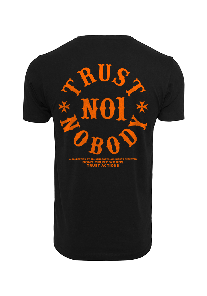 TRUST NOBODY® - Regular Tee [black/orange] 