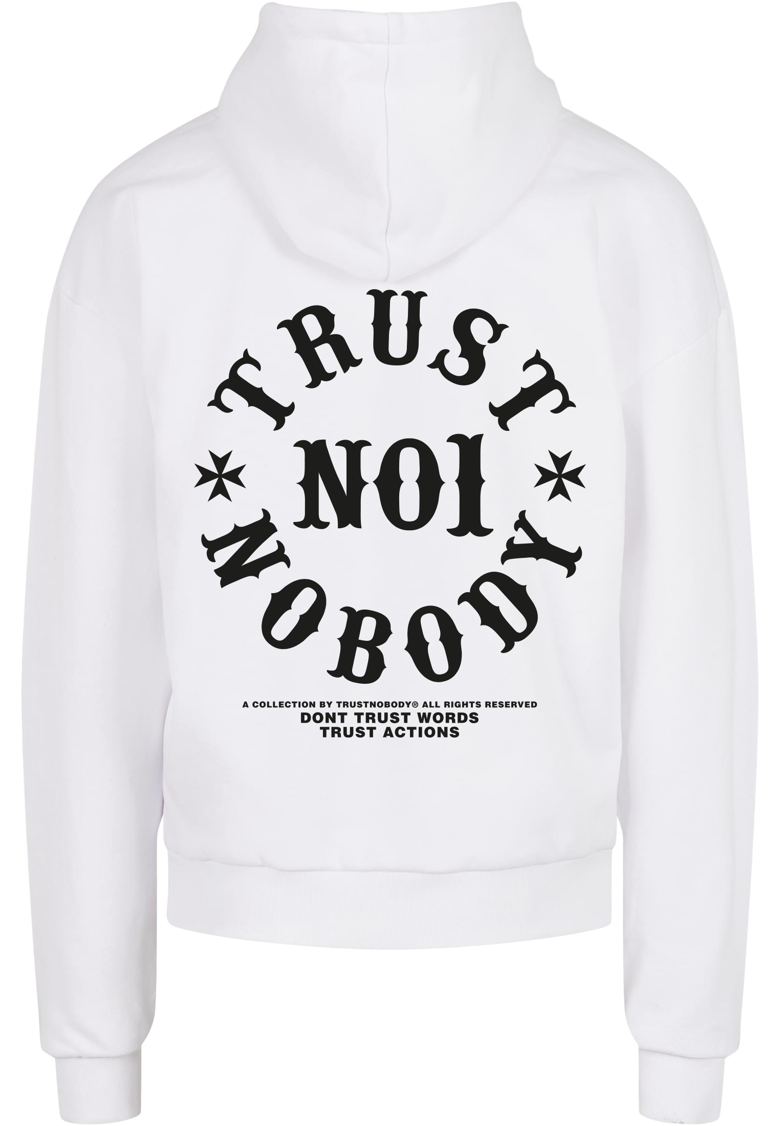 TRUST NOBODY® - TN Oversized Basic Hoody [white/black]