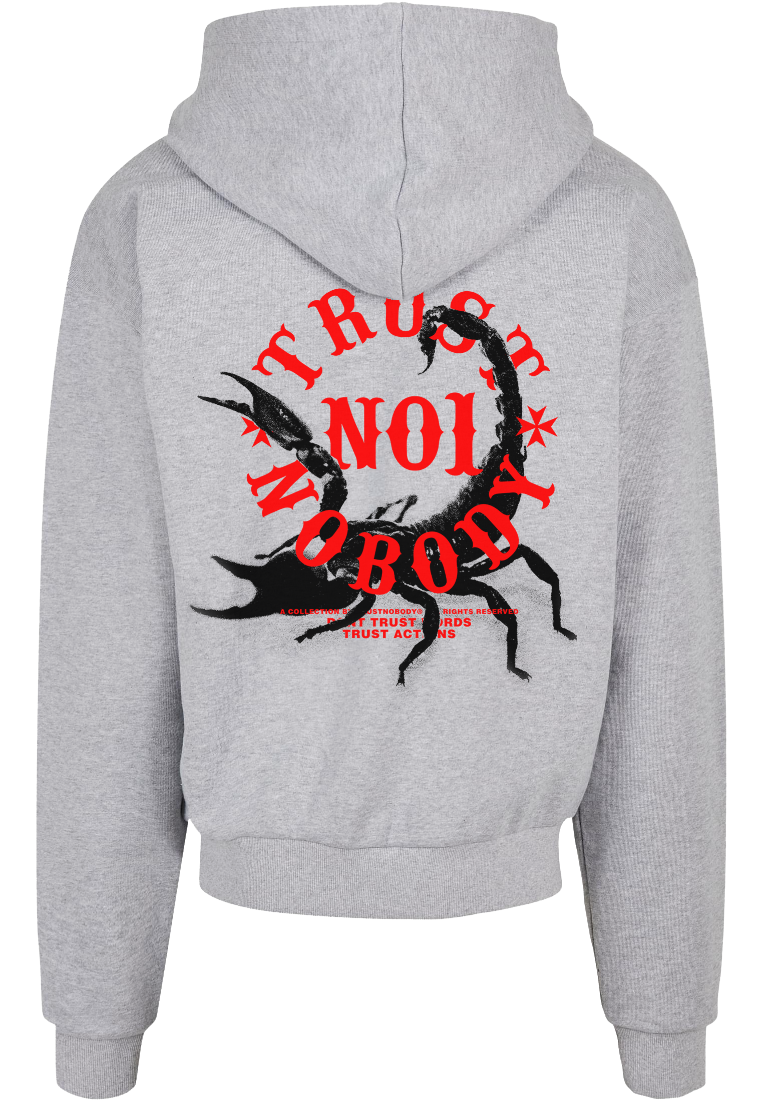 TRUST NOBODY® - Scorpion - Beast Collection - Heavy Oversized Hoody [grey/black]