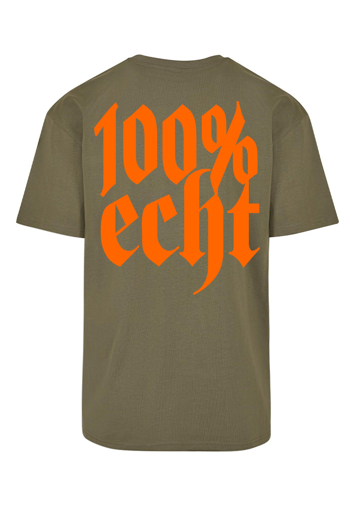 TRUST NOBODY® - 100% Echt Heavy Oversize Tee [olive/orange]
