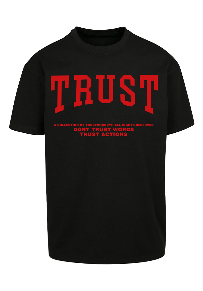 TRUST NOBODY® - TRUST Heavy Oversize Tee [black/red]