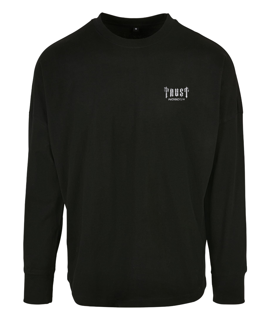 TRUST NOBODY® - Thrash Look - Oversized Cut On Longsleeve [black/white]