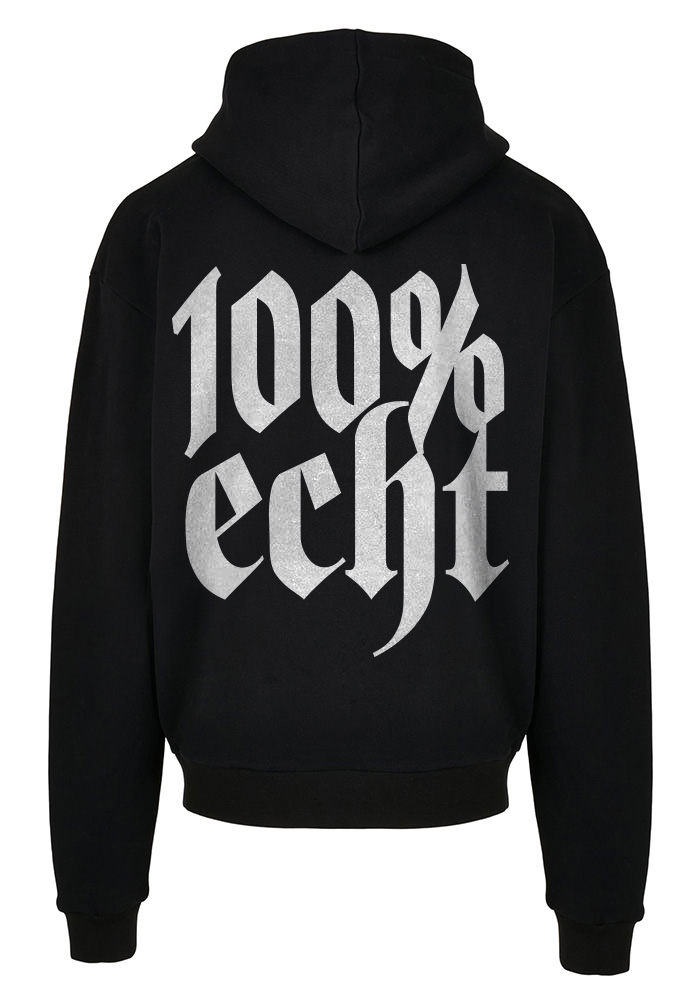 TRUST NOBODY® - 100% Echt Oversized Basic Hoody [black/white]