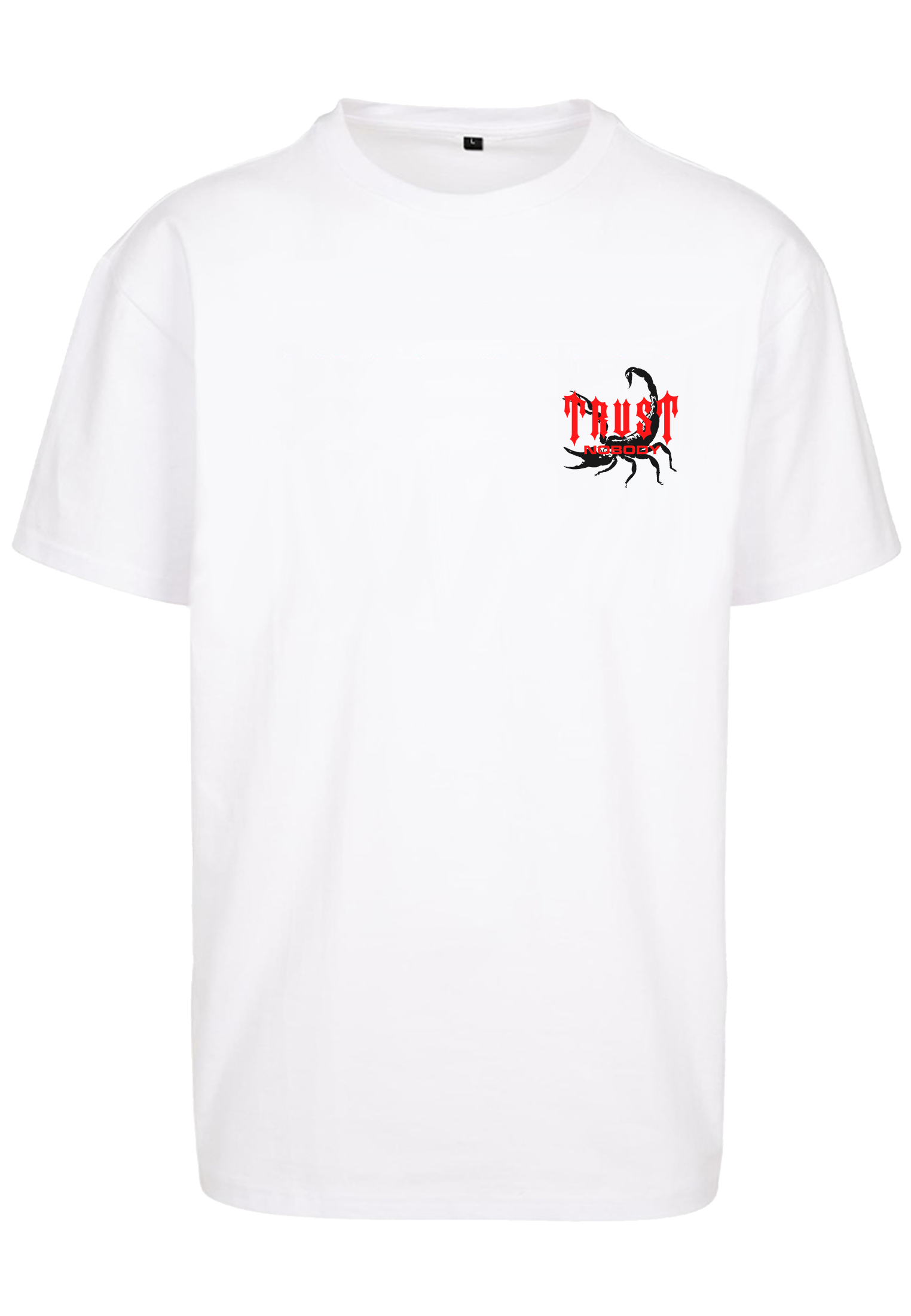 TRUST NOBODY® - Scorpion - Beast Collection - Heavy Oversize Tee [white/black]